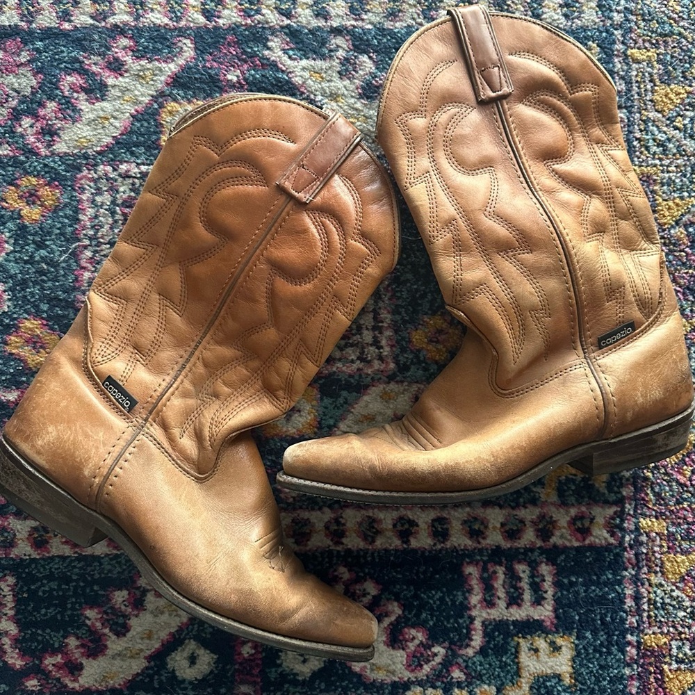 Capezio Cowboy Boots 7.5 women’s Brown Leather Cowboy Boots